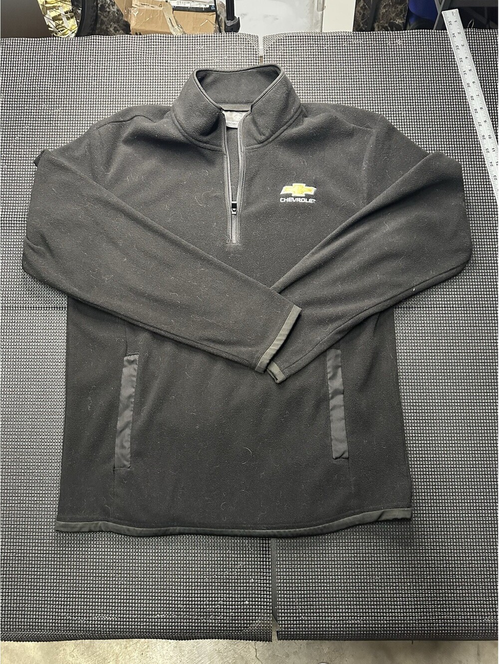 Stormtech Chevrolet 1/4 Zip Fleece Pullover Mens L Black Logo Jacket